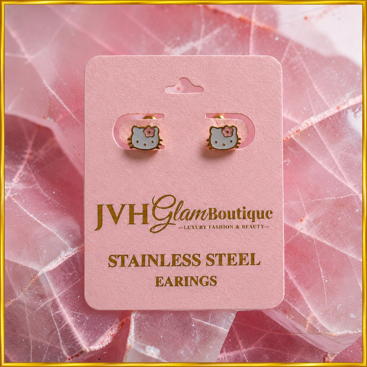 Kitty Kiss Studs 🎀✨