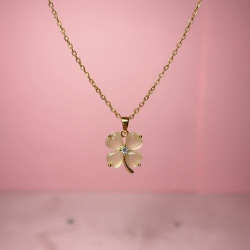 Lucky Glow Clover Necklace