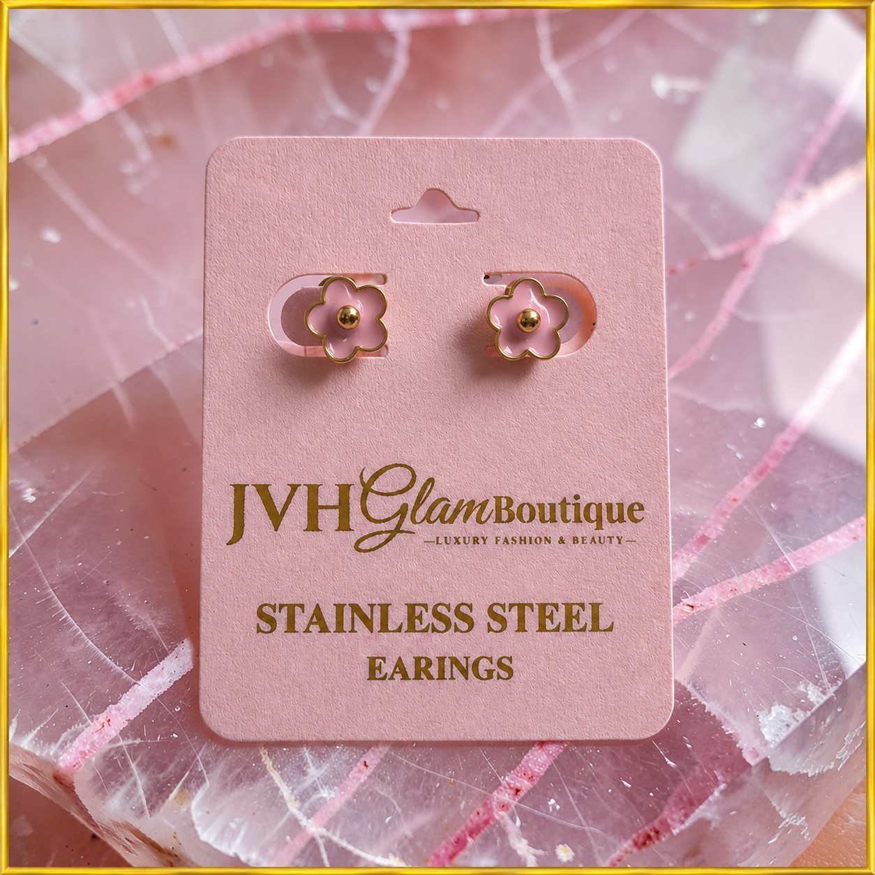 Blush Petal Studs 🌸✨