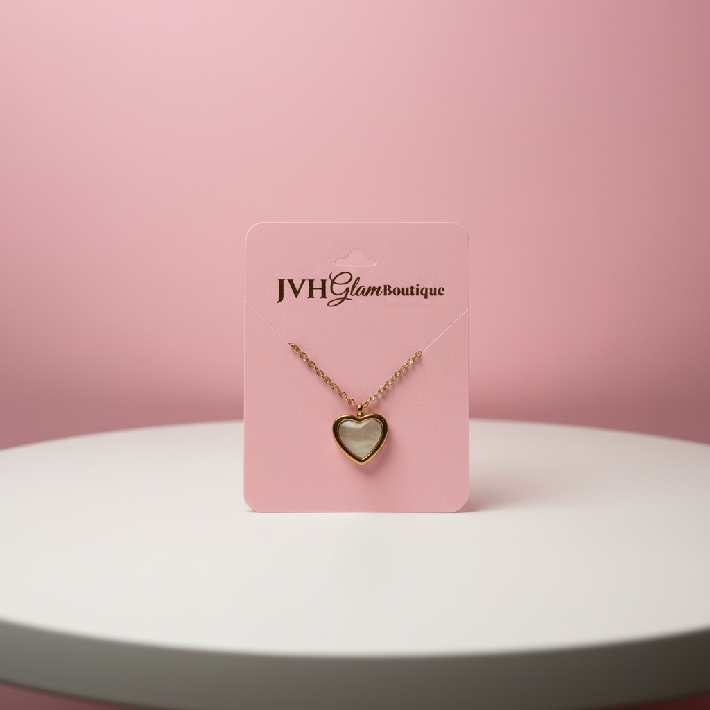 Golden Glow Heart Necklace