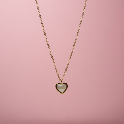 Golden Glow Heart Necklace